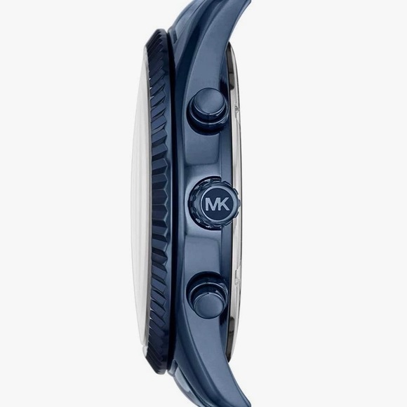 🔥 Michael Kors Watch Lexington Blue Chrongraph - Picture 4 of 6
